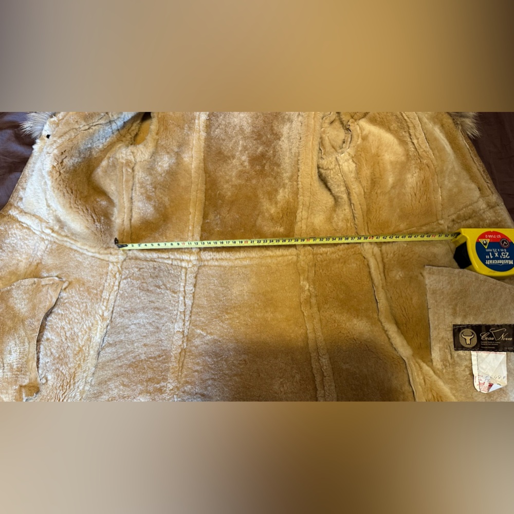 COSA NOVA Vintage Shearling Coat with Fur Collar - Picture 10 of 12